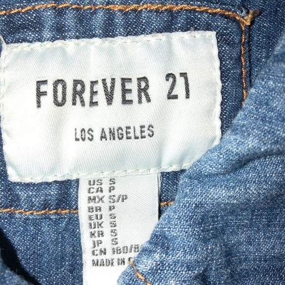 FOREVER 21 Jean Shirt - Picture 3 of 5